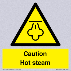 Caution Hot steam